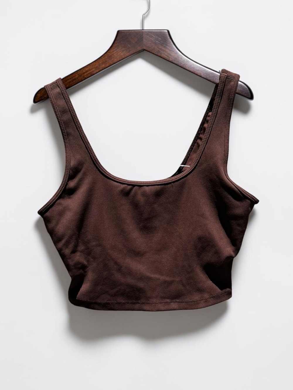 🌻NEW w/tag OFFLINE by Aerie Ribbed Square Neck Longline Sports Bra Women's M